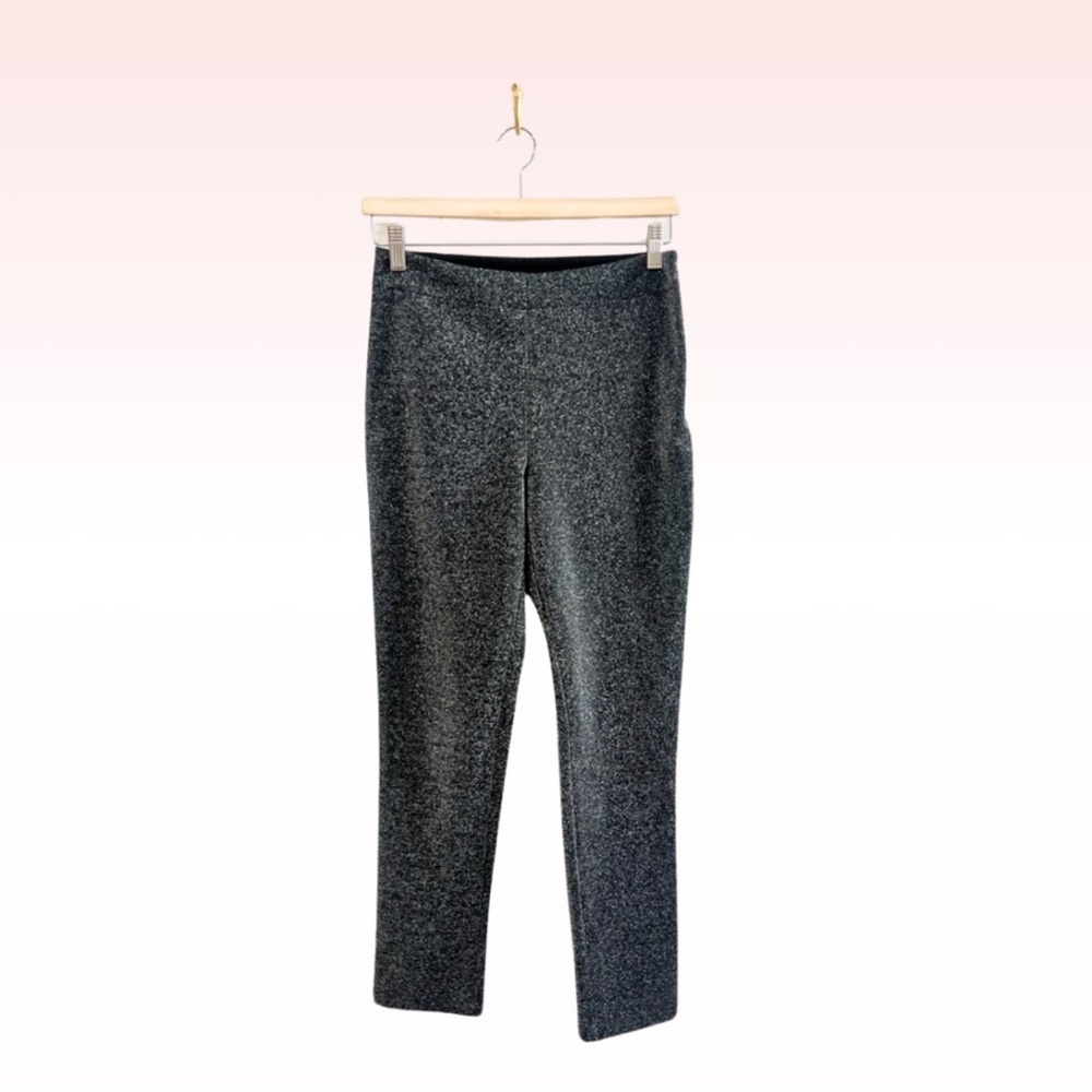 H&M Silver Glitter Trouser Pants (Sz S)